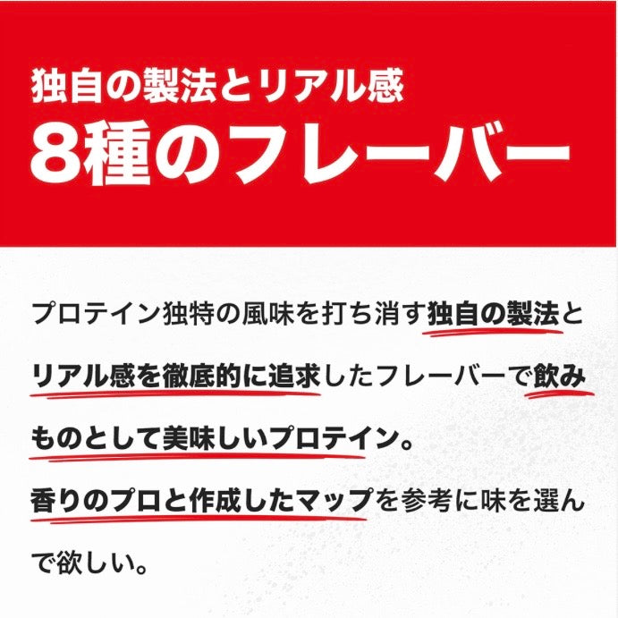 プロテインホエイ100　シングルパック　8風味セット